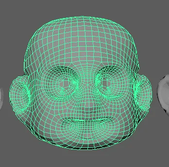 head of dude mesh